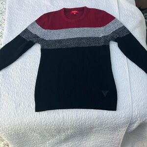 Guess Gray Ribbed Knit Sweater size medium